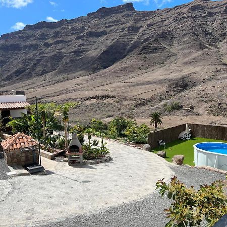 Casa Rural Con Bano Adaptado Y Piscina En Mogán Esterno foto