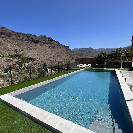 Casa Rural Con Bano Adaptado Y Piscina En Mogán Esterno foto