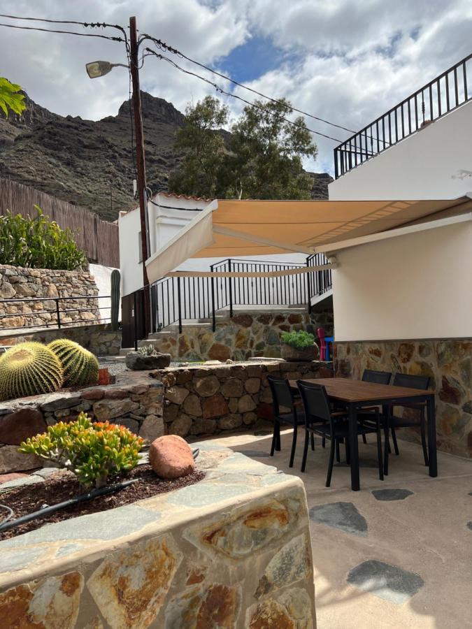 Casa Rural Con Bano Adaptado Y Piscina En Mogán Esterno foto