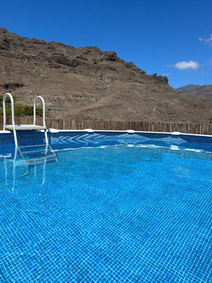 Casa Rural Con Bano Adaptado Y Piscina En Mogán Esterno foto