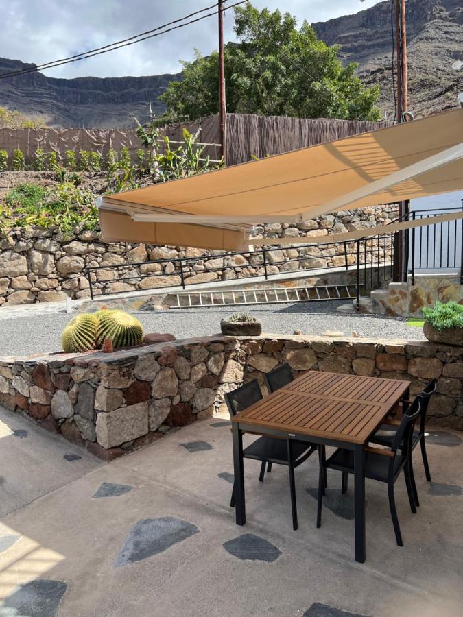 Casa Rural Con Bano Adaptado Y Piscina En Mogán Esterno foto