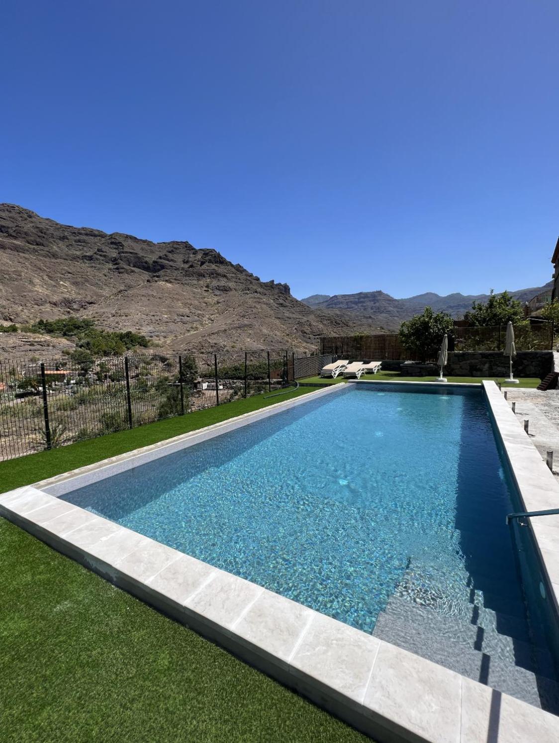 Casa Rural Con Bano Adaptado Y Piscina En Mogán Esterno foto