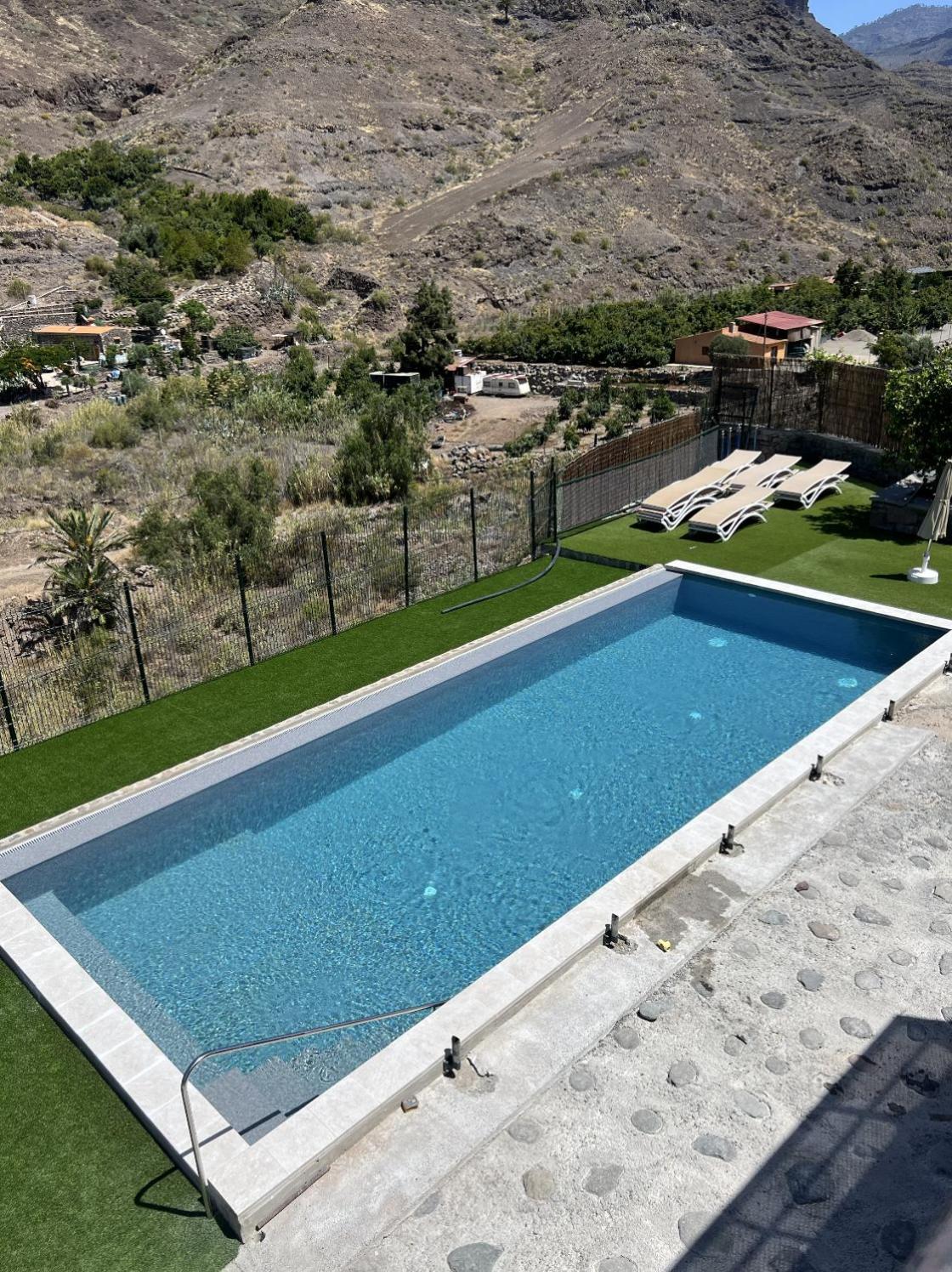Casa Rural Con Bano Adaptado Y Piscina En Mogán Esterno foto